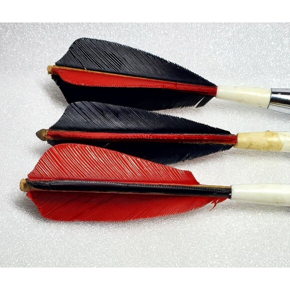 Vintage Unicorn Darrow Feather Chrome Darts 25g – Code 14 104 – Rare Collectible - Picture 14 of 16